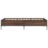 Cadre de lit sans matelas chêne marron 90x190 cm 