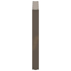 Pieds de table à manger en U 2 pièces Acier naturel 80 x (72-73) cm Acier 