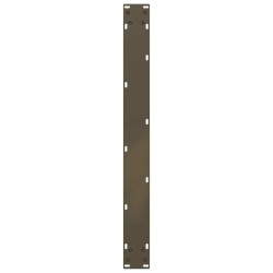 Pieds de table à manger en U 2 pièces Acier naturel 80 x (72-73) cm Acier 