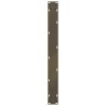Pieds de table à manger en U 2 pièces Acier naturel 80 x (72-73) cm Acier 