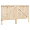 Cadre de lit sans matelas avec tête de lit 200x200 cm 