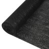 Filet brise-vue Noir 1,2x10 m PEHD 150 g/m²  