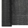 Filet brise-vue Noir 1,2x10 m PEHD 150 g/m²  