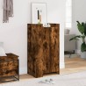 Armoire à chaussures chêne fumé 52x37,5x100cm bois d'ingénierie 