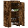 Armoire à chaussures chêne fumé 52x37,5x100cm bois d'ingénierie 