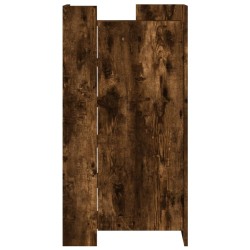 Armoire à chaussures chêne fumé 52x37,5x100cm bois d'ingénierie 