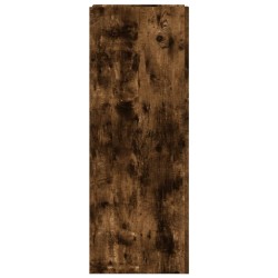 Armoire à chaussures chêne fumé 52x37,5x100cm bois d'ingénierie 