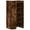 Armoire à chaussures chêne fumé 52x37,5x100cm bois d'ingénierie 