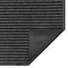 Paillasson noir et gris à rayures 115x300 cm 