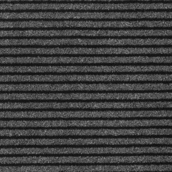 Paillasson noir et gris à rayures 115x300 cm 
