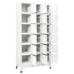 Armoire à casier avec 18 compartiments Métal 90x40x180 cm  