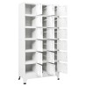 Armoire à casier avec 18 compartiments Métal 90x40x180 cm  
