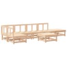 Salon de jardin 7 pcs Bois de pin massif 