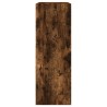 Armoire à chaussures chêne fumé 80x34x96,5 cm bois d'ingénierie 