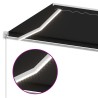 Auvent manuel rétractable avec LED 300x250 cm Anthracite 