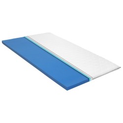 Sur-matelas 80 x 200 cm Mousse à mémoire de forme Visco 6 cm 