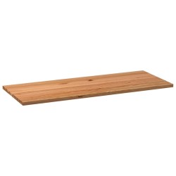 Dessus de table marron clair bois chêne massif rectangulaire 