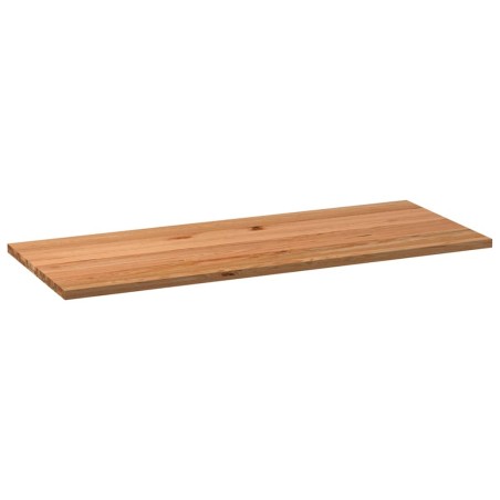 Dessus de table marron clair bois chêne massif rectangulaire 