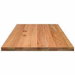 Dessus de table marron clair bois chêne massif rectangulaire 