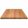 Dessus de table marron clair bois chêne massif rectangulaire 