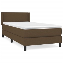 Sommier à lattes de lit avec matelas Marron foncé 80x200 cm 