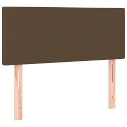 Sommier à lattes de lit avec matelas Marron foncé 80x200 cm 