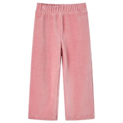 Pantalons pour enfants velours côtelé rose clair 140 