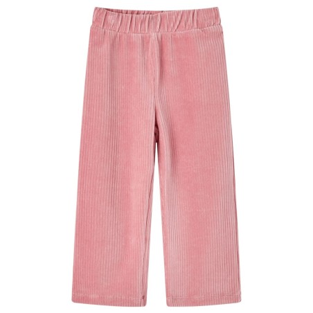 Pantalons pour enfants velours côtelé rose clair 140 