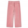 Pantalons pour enfants velours côtelé rose clair 140 