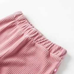 Pantalons pour enfants velours côtelé rose clair 140 