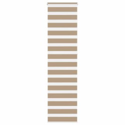 Store zèbre marron sable largeur du tissu 50,9 cm polyester 