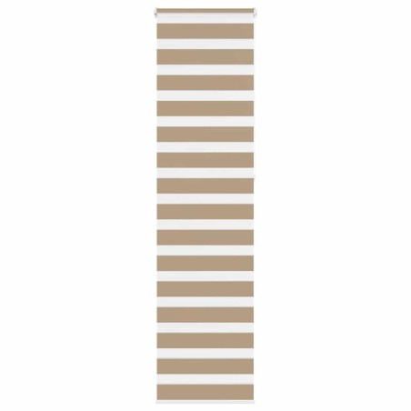 Store zèbre marron sable largeur du tissu 50,9 cm polyester 