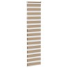 Store zèbre marron sable largeur du tissu 50,9 cm polyester 
