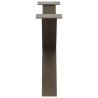 Pieds de table basse en forme de X, 2 pièces, acier naturel, 70 x (42-43) cm 