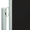 Auvent latéral rétractable de patio 117x600 cm Noir 