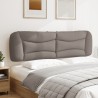 Coussin de tête de lit taupe 180 cm tissu 