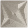 Panneaux muraux 48 pcs béton 50x50 cm XPS 12 m² étoile 