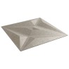 Panneaux muraux 48 pcs béton 50x50 cm XPS 12 m² étoile 