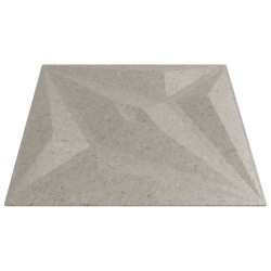 Panneaux muraux 48 pcs béton 50x50 cm XPS 12 m² étoile 