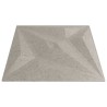 Panneaux muraux 48 pcs béton 50x50 cm XPS 12 m² étoile 