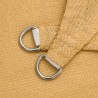 Voile d'ombrage 160 g/m² trapèze gris clair 3/4x3 m PEHD 