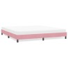 Cadre de lit sans matelas rose 180x210 cm velours 