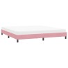 Cadre de lit sans matelas rose 180x210 cm velours 