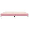 Cadre de lit sans matelas rose 180x210 cm velours 