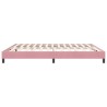Cadre de lit sans matelas rose 180x210 cm velours 
