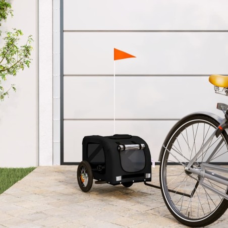 Remorque de vélo pour animaux de compagnie noir 