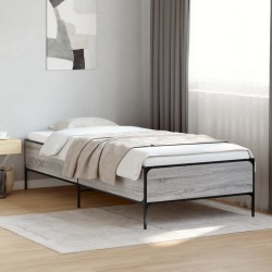 Cadre de lit sans matelas sonoma gris 90x190 cm 