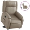 Fauteuil inclinable électrique cappuccino similicuir 