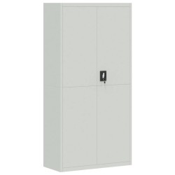 Classeur gris clair 90x40x180 cm acier 