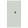 Classeur gris clair 90x40x180 cm acier 